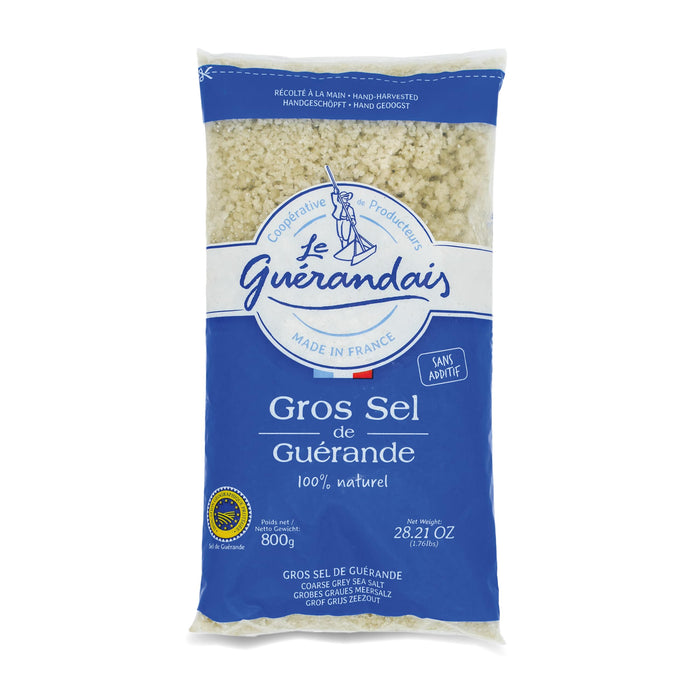 Le Guerandais Celtic Coarse Grey Sea Salt In 800G Bags, Hand Harvested In Guerande