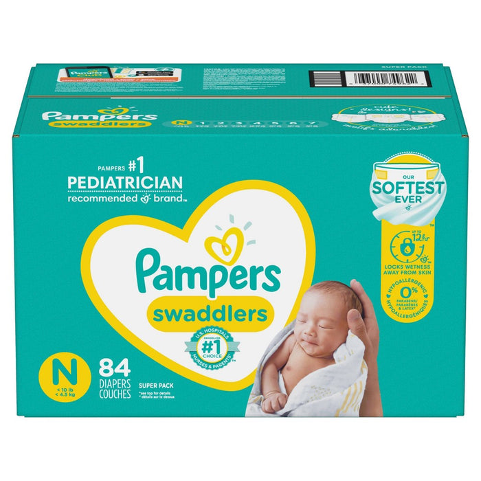 Pampers Swaddlers Disposable Diapers - Size Newborn - 84ct