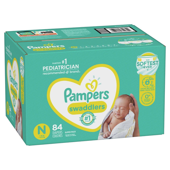 Pampers Swaddlers Disposable Diapers - Size Newborn - 84ct