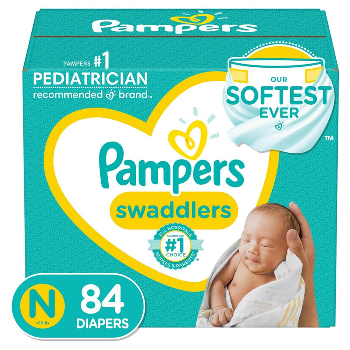 Pampers Swaddlers Disposable Diapers - Size Newborn - 84ct