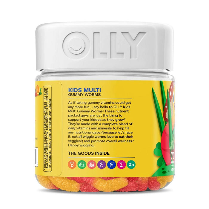 OLLY Kids Multivitamin Gummy Worms - 70ct