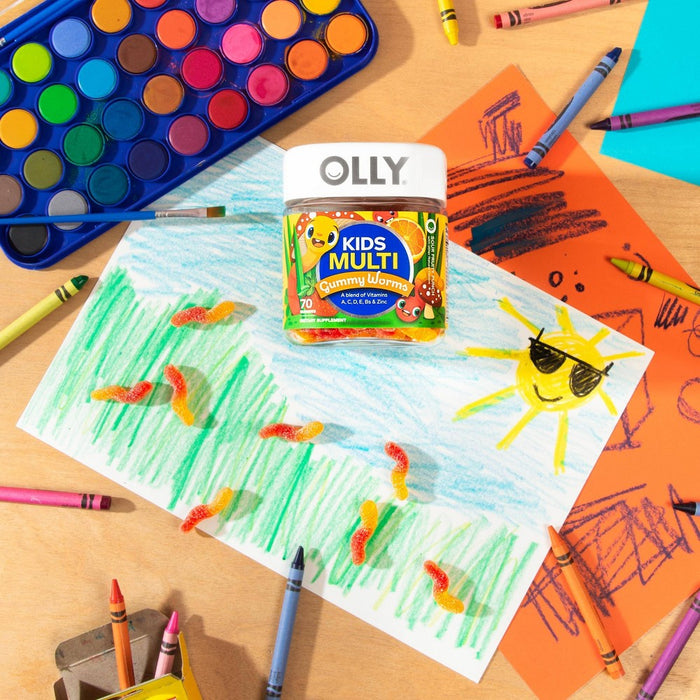 OLLY Kids Multivitamin Gummy Worms - 70ct