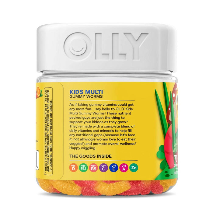 OLLY Kids Multivitamin Gummy Worms - 70ct
