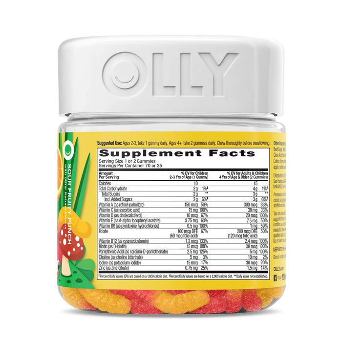 OLLY Kids Multivitamin Gummy Worms - 70ct