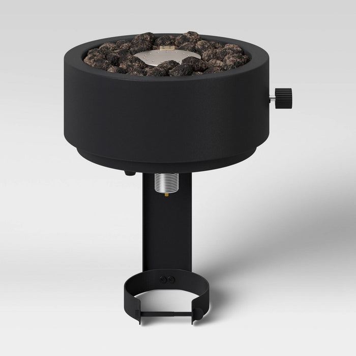 10" Round Metal Outdoor LP Tabletop Fire Pit - Black - Project 62