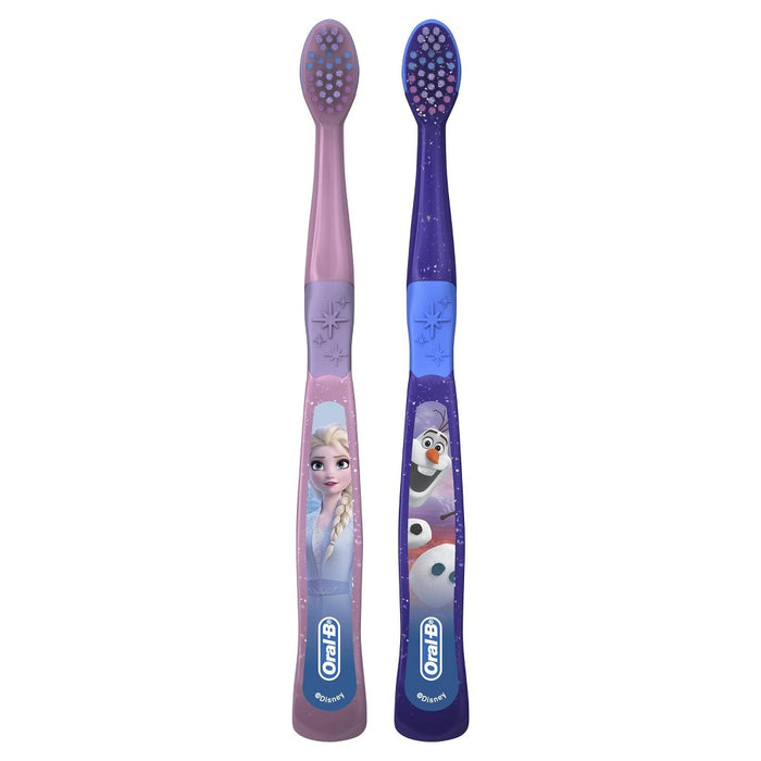 Oral-B Kid's Toothbrush featuring Disney's Frozen Soft Bristles for Children and Toddlers 3+ -  2ct
