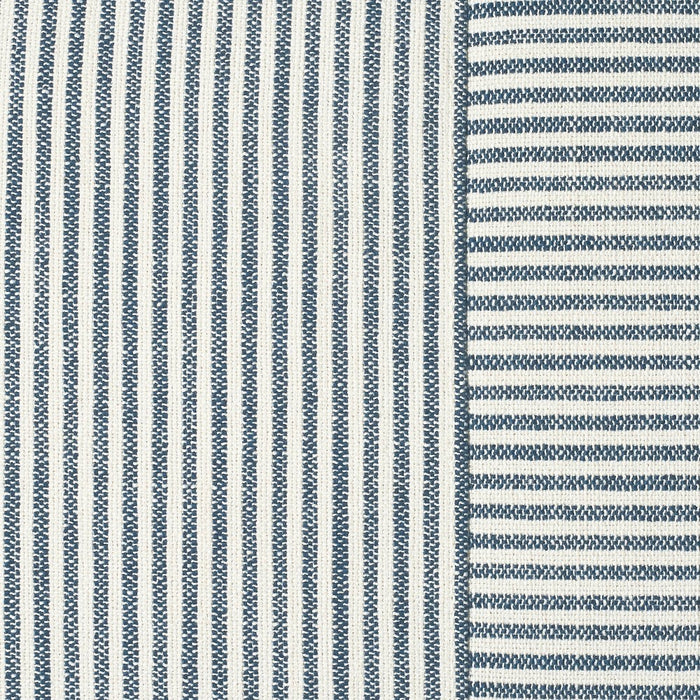 Lynwood Cube Bench Ticking Striped Blue - Threshold designed with Studio McGee (LOCAL PICKUP ONLY)