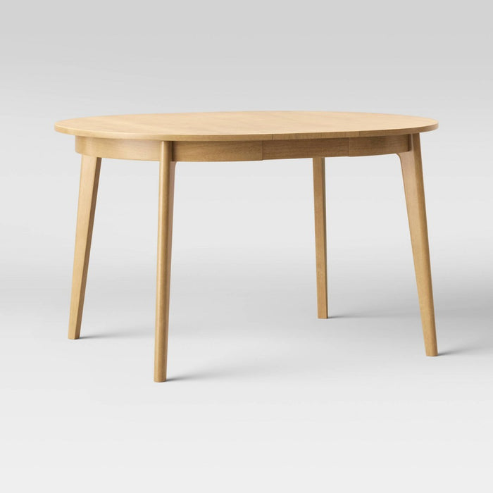 Astrid Mid-Century Round Extendable Dining Table Natural - Project 62 (LOCAL PICKUP ONLY)