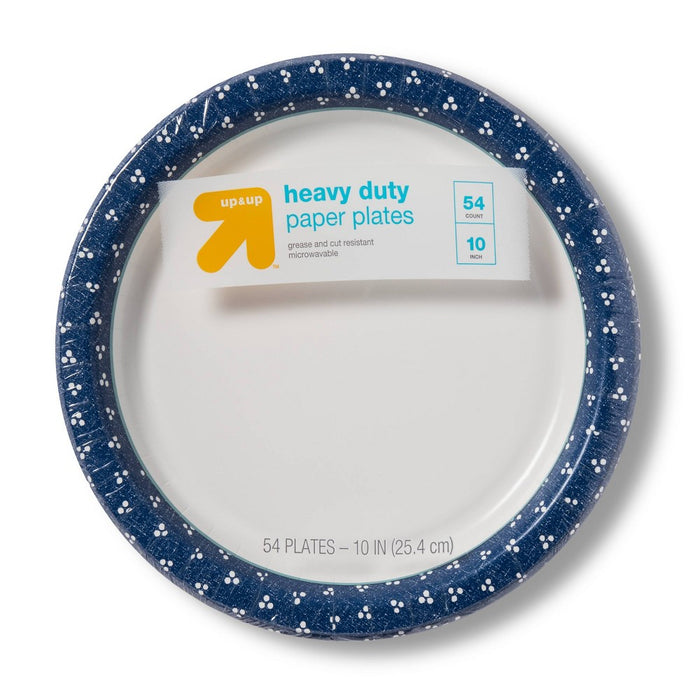 Textured Dot Paper Plate 10" - 54ct - up & up