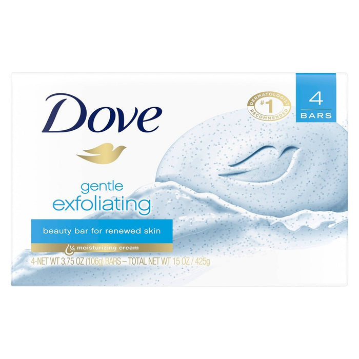 Dove Gentle Exfoliating Beauty Bar Soap - 4pk - 3.75oz each