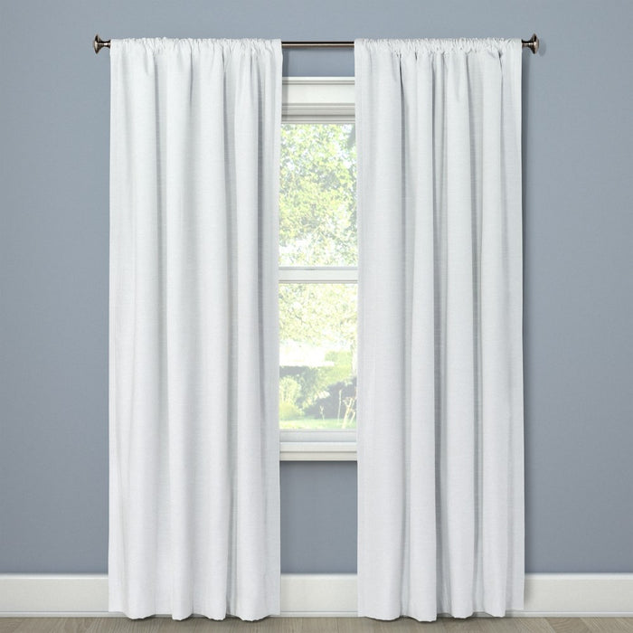 95"x50" Henna Blackout Curtain Panel White - Project 62
