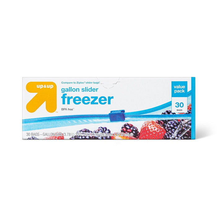 Slider Gallon Freezer Bags 30ct - up & up