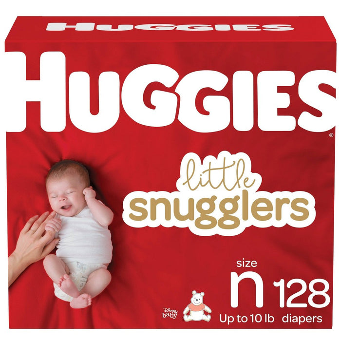 Huggies Little Snugglers Diapers Giant Pack - Size Newborn (128ct)