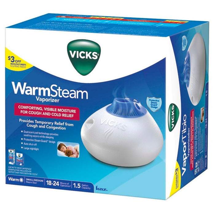 Vicks Warm Steam Vaporizer Humidifier with Night Light - 1.5gal