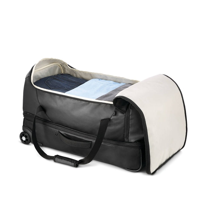 High Sierra 28" Wheeled Drop Bottom Duffel Bag - Black Graphic Carton