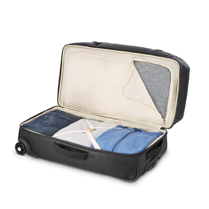 High Sierra 28" Wheeled Drop Bottom Duffel Bag - Black Graphic Carton