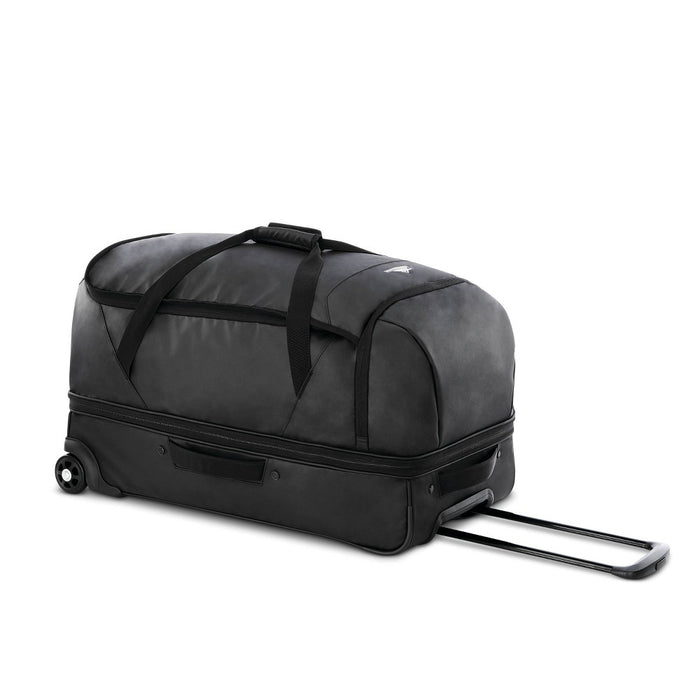 High Sierra 28" Wheeled Drop Bottom Duffel Bag - Black Graphic Carton
