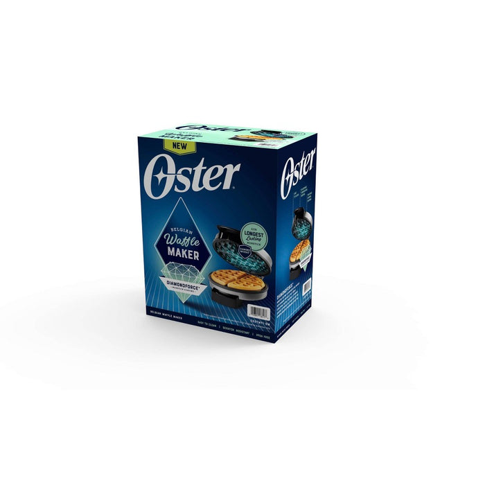 Oster DiamondForce Nonstick Belgian Waffle Maker - Silver