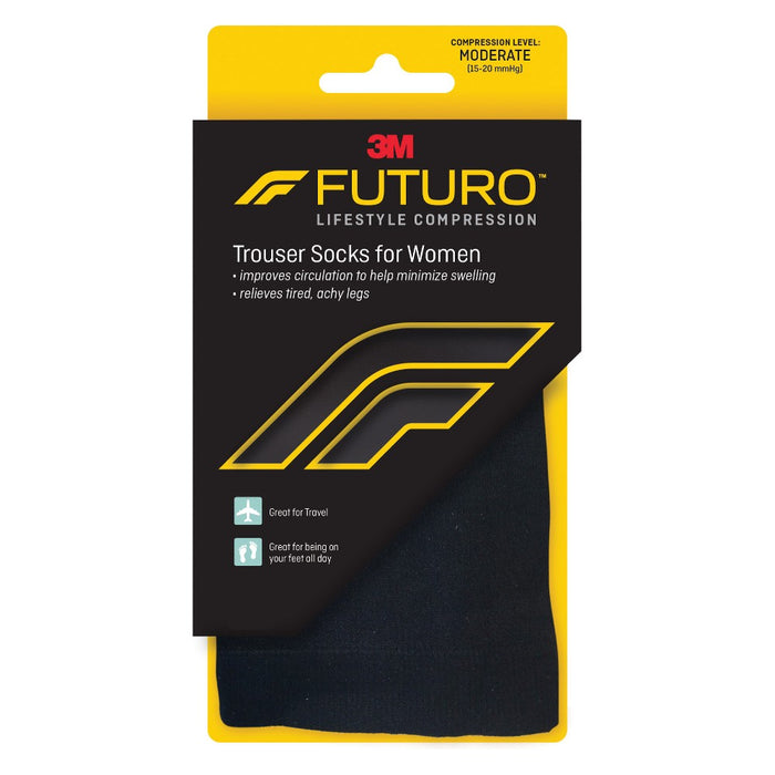 Futuro Trouser Sock for Women Black - Large