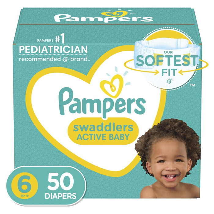 Pampers Swaddlers Disposable Diapers Super Pack - Size 6 (50ct)