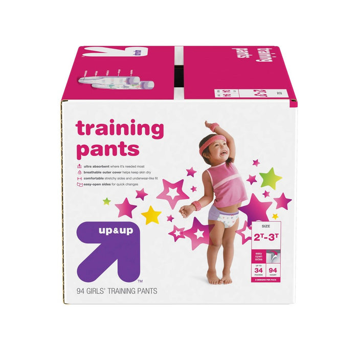 Girls' Training Pants 2T-3T - 94ct - up & up