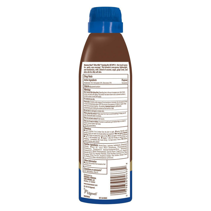 Banana Boat Dry Oil Ultra Mist - SPF 8 - 6oz