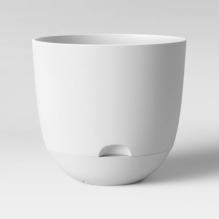12" Self Watering Planter White - Room Essentials
