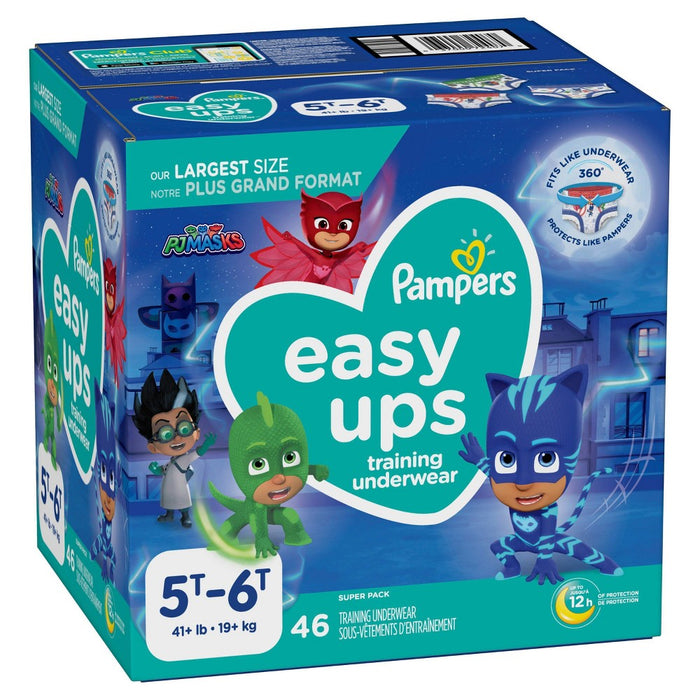 Pampers Easy Ups Boys' Diapers Super Pack - Size 5T-6T - 46ct
