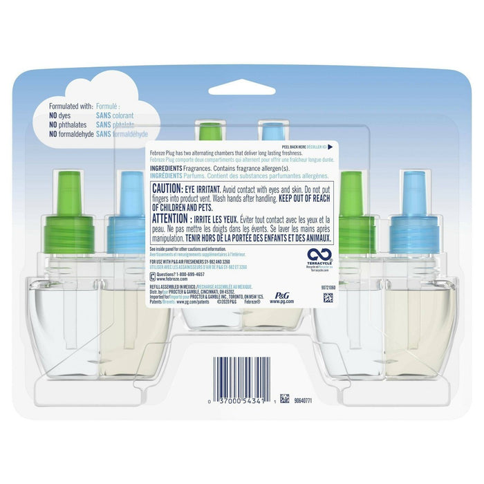 Febreze Plug Air Freshener Scented Oil Refill - Gain Original Scent - 3ct
