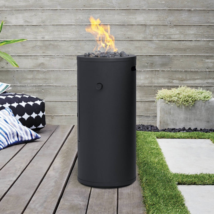 22" Round Metal Outdoor Fire Column - Project 62 (LOCAL PICKUP ONLY)