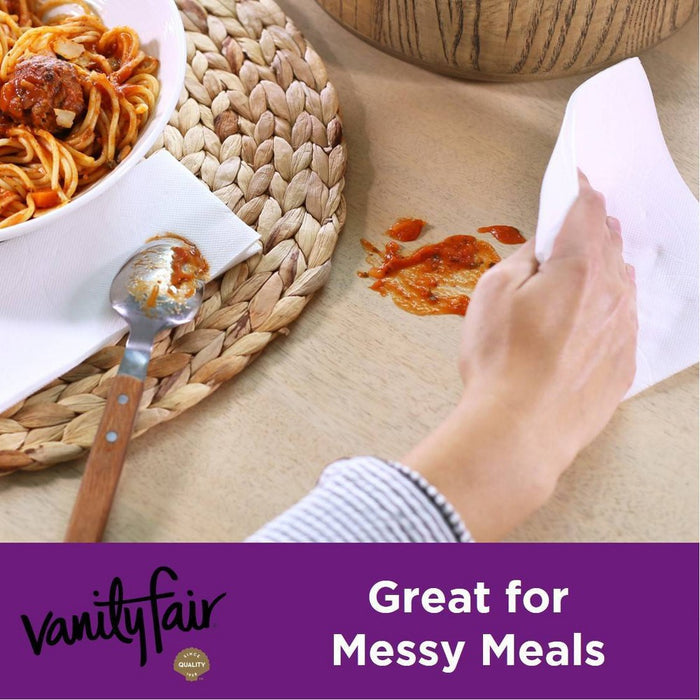 Vanity Fair Extra Absorbent Disposable Napkins - 160ct