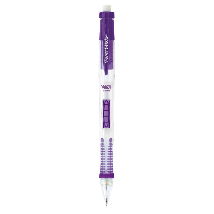 3pk #2 Mechanical Pencils with Lead/Eraser Refill ClearPoint .5mm Multicolor - PaperMate