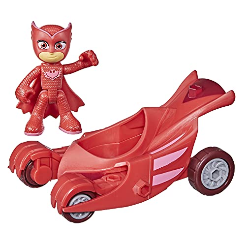 Hasbro PJ Masks Owl Glider Preschool Toy, Owlette Car with Owlette Action Figure for Kids Ages 3 and Up