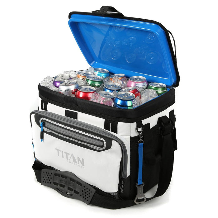 Arctic Zone Titan Deep Freeze Zipperless Hardbody 20qt Cooler - White