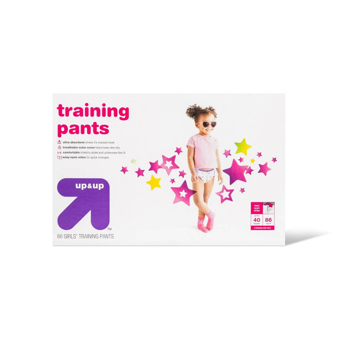 Girls' Training Pants 3T-4T - 86ct - up & up