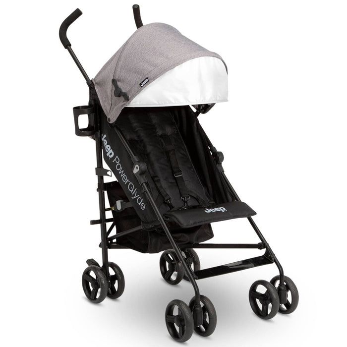 Jeep PowerGlyde Stroller by Delta Children Lightweight Travel - Gray (LOCAL PICKUP ONLY)