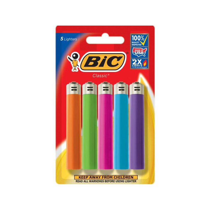 Bic 5pk Classic Lighters