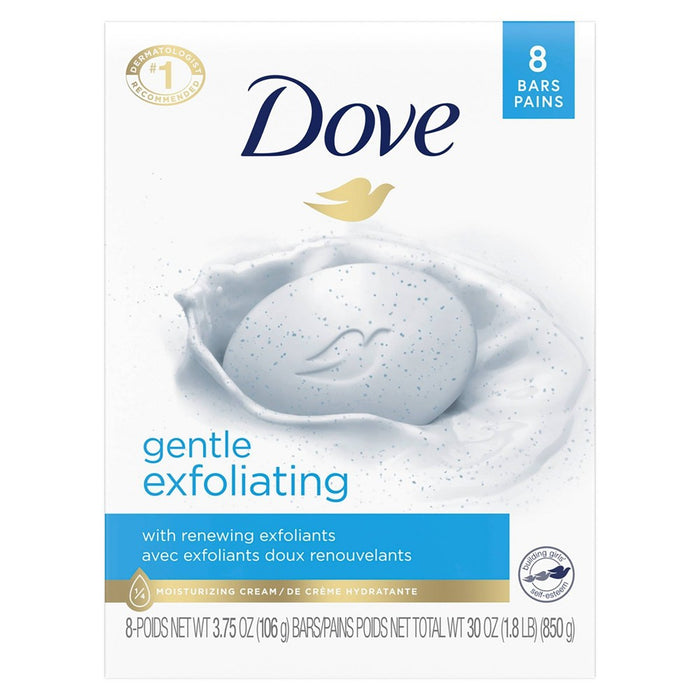 Dove Gentle Exfoliating Beauty Bar Soap - 8pk - 3.75oz each