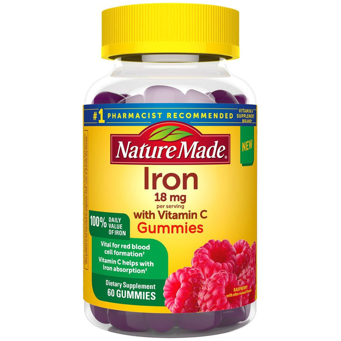 Nature Made Iron + Vitamin C 18mg Gummies - 60ct