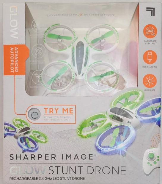 Sharper Image - Glow Up Mini Stunt Drone