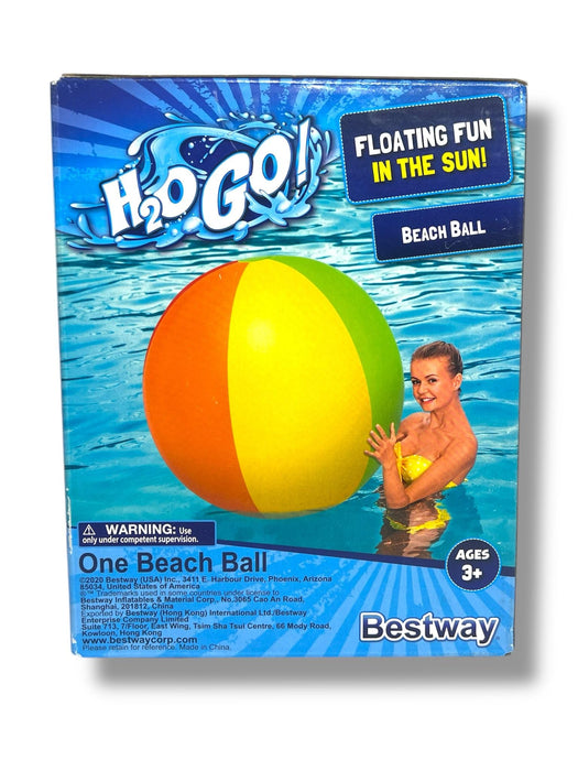 H2O GO! Beach Ball, 48 Inches, Inflatable Pool Toy, Ages 3+, Multicolor (LOCAL PICKUP ONLY)