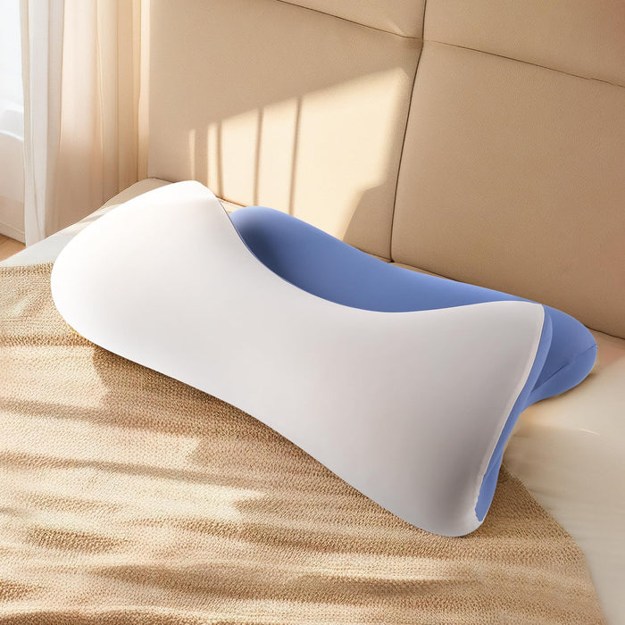 Isuke Cervical Neck Pillow For Sleeping, Contour Memory Foam Pillow, Ergonomic Neck Support Cooling Pillow For Side Back Stomach Sleepers With Washable Removable Pillowcase