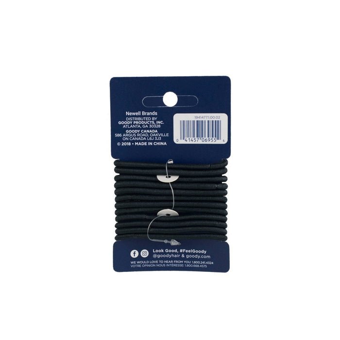Goody Ouchless Elastic Hair Ties - Black - 4mm - 17ct