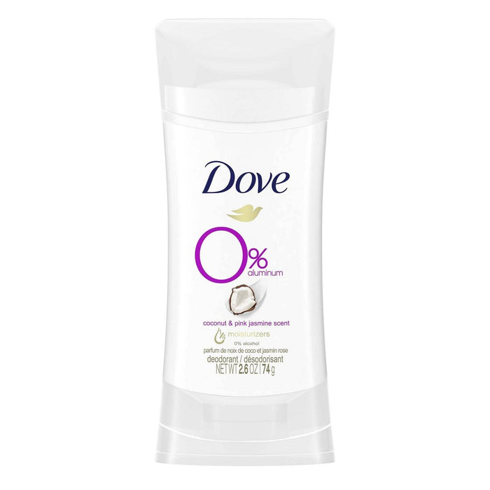 Dove 0% Aluminum Coconut & Pink Jasmine Deodorant Stick - 2.6oz