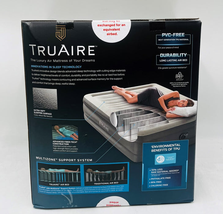 Intex Raised TruAire 18" Queen Air Mattress with Internal 120V Pump