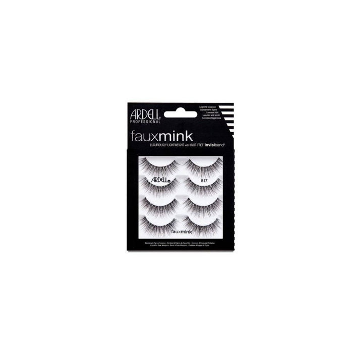 Ardell Eyelash Faux Mink 817 Black - 4pc