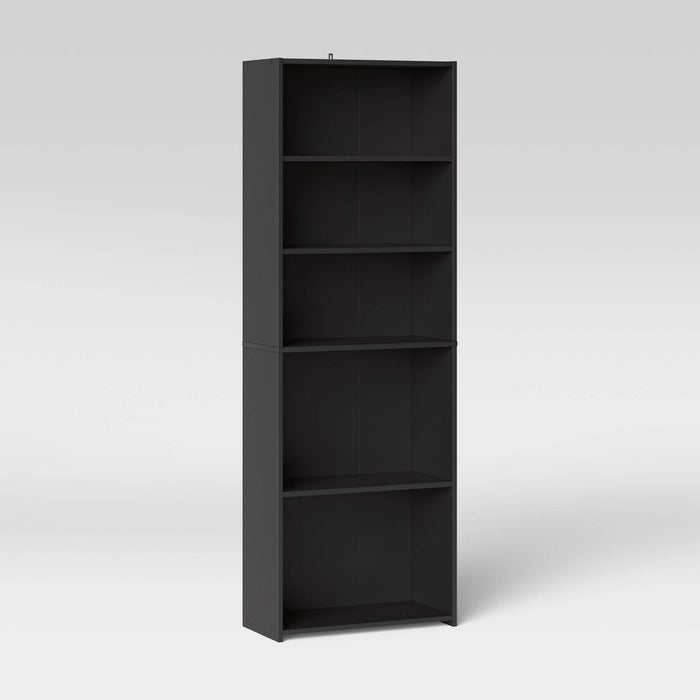 5 Shelf Bookcase Black - Room Essentials (LOCAL PICKUP ONLY)