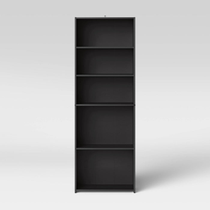 5 Shelf Bookcase Black - Room Essentials (LOCAL PICKUP ONLY)
