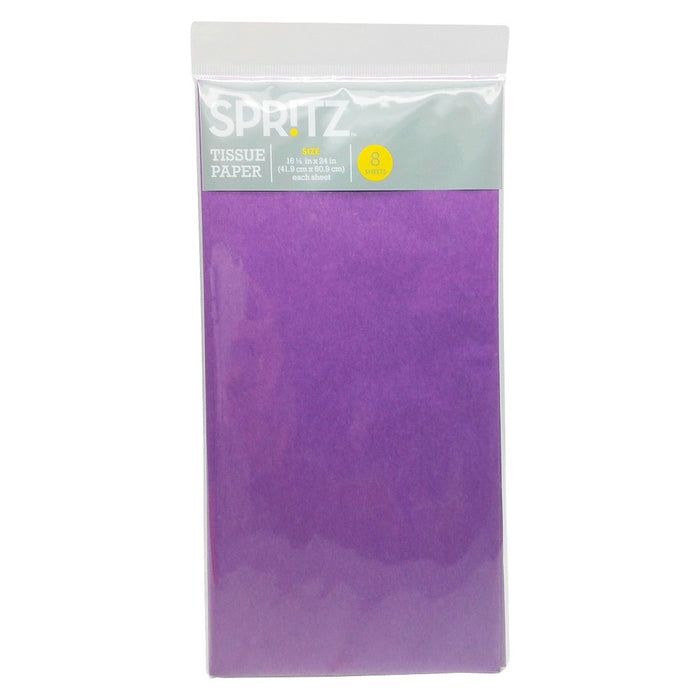 8ct Pegged Tissue Paper Purple - Spritz