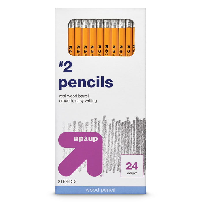 #2 Wood Pencils 24ct - up & up
